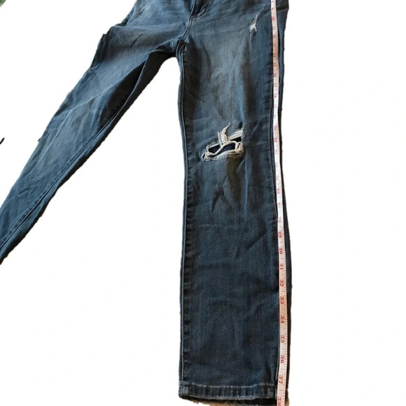 Judy Blue High Rise Denim Patch Boyfriend Jeans Medium Wash Women’s sz 3| 26 - Picture 10 of 16